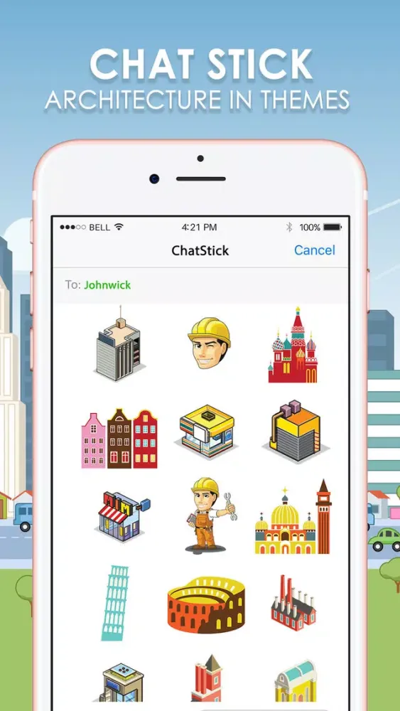 Architecture Stickers Keyboard Themes ChatStick Ekran Görüntüleri