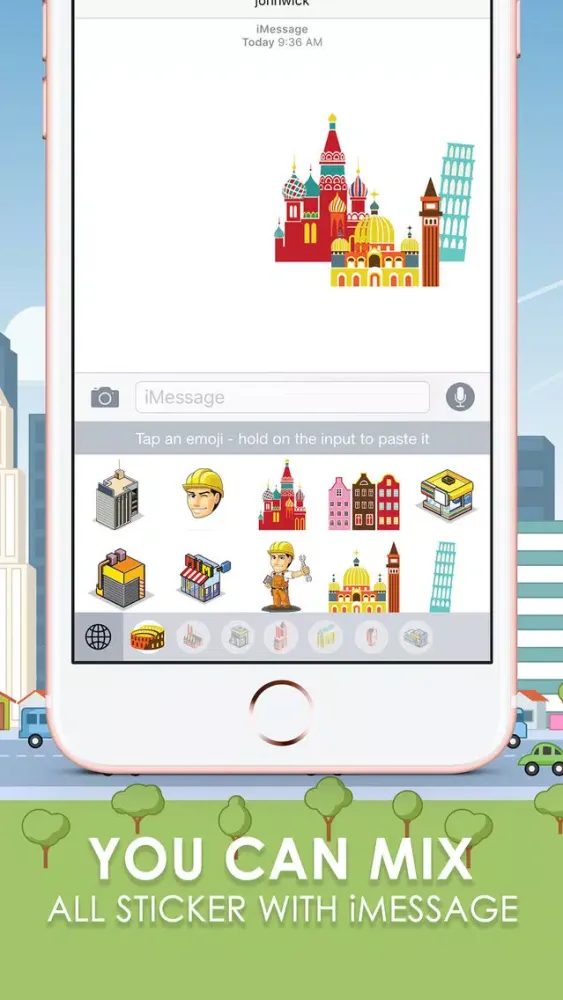 Architecture Stickers Keyboard Themes ChatStick Ekran Görüntüleri