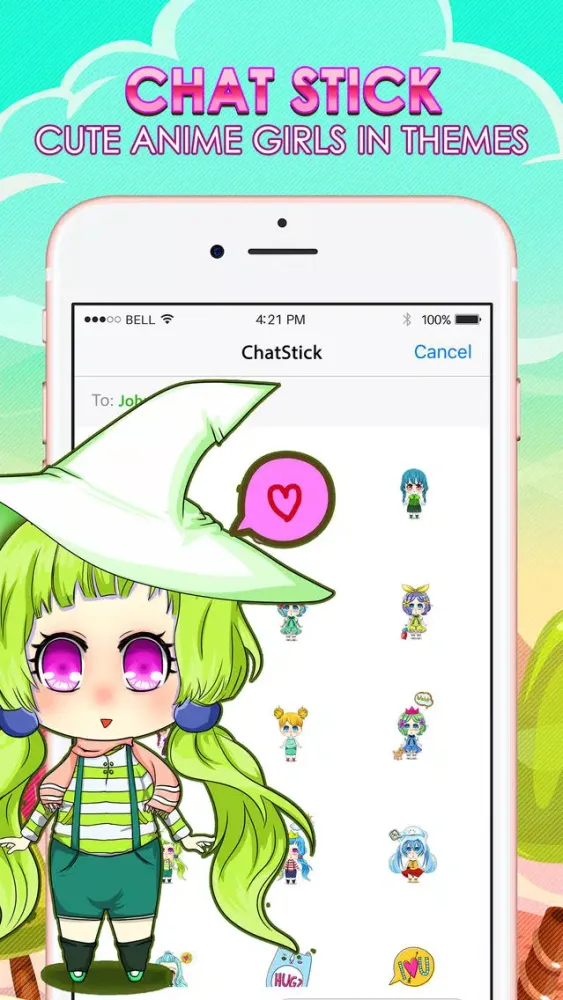 Anime Girls Emoji Chibi Stickers Themes ChatStick Ekran Görüntüleri