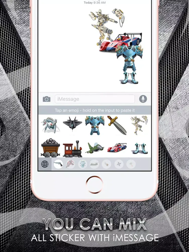 Скриншоты Metallic Emoji Sticker Keyboard Themes ChatStick iPad 