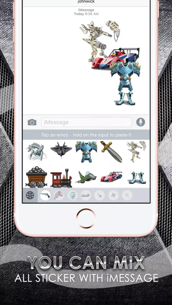 Скриншоты Metallic Emoji Sticker Keyboard Themes ChatStick