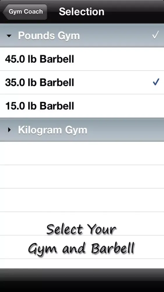 Capturas de pantalla de Gym Coach - Barbell Plate Loading Calculator