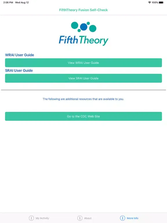FifthTheory Fusion Self-Check iPad  স্ক্রিনশট