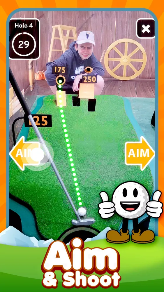 Capturas de tela do OneShot Golf