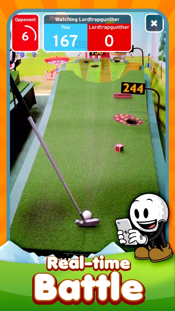 Capturas de tela do OneShot Golf