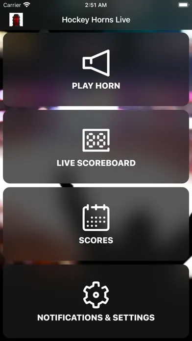 Tangkapan skrin Hockey Horns Live