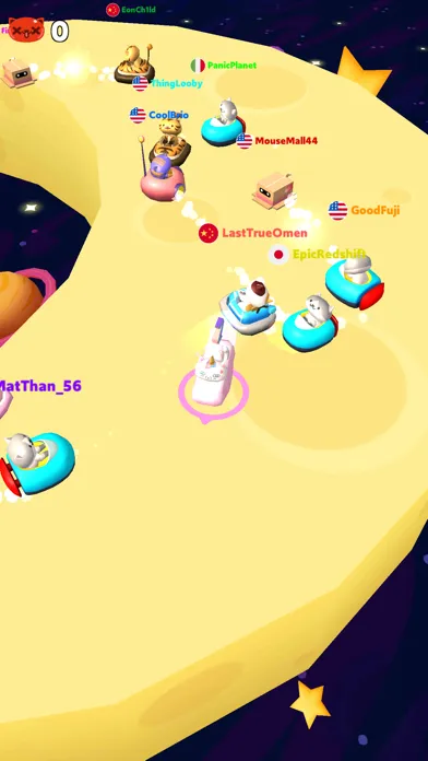 ภาพหน้าจอของ Crazy Kart.io: Bump & Crash