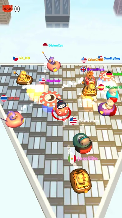 ภาพหน้าจอของ Crazy Kart.io: Bump & Crash