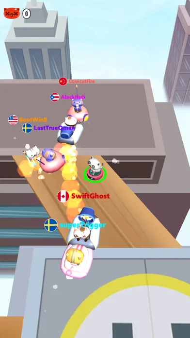 ภาพหน้าจอของ Crazy Kart.io: Bump & Crash