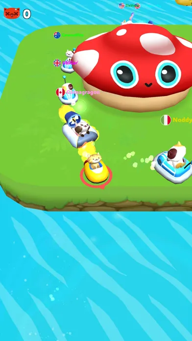 ภาพหน้าจอของ Crazy Kart.io: Bump & Crash