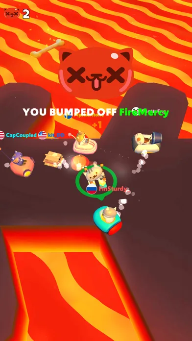 ภาพหน้าจอของ Crazy Kart.io: Bump & Crash