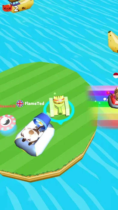 ภาพหน้าจอของ Crazy Kart.io: Bump & Crash