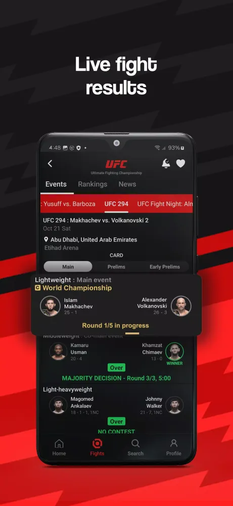 Zrzuty ekranu FightApp