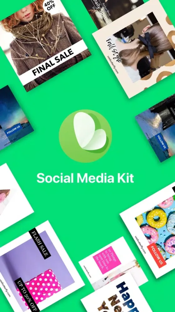 Tangkapan skrin Butterfly - Social Marketing