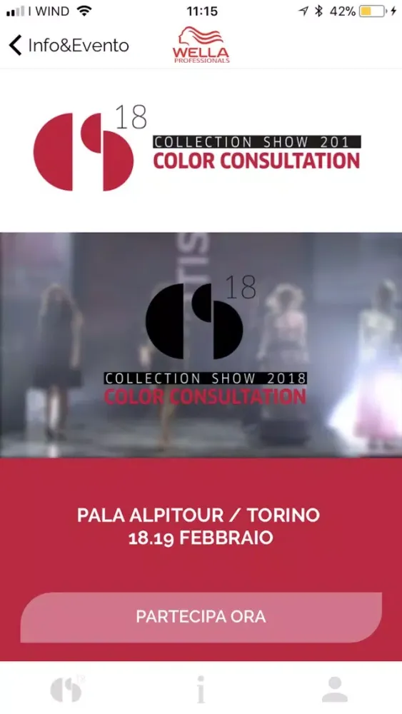 Tangkapan skrin Wella Collection Show