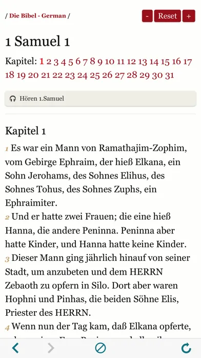Capturas de pantalla de German Holy Bible Audio and Text - Luther Version