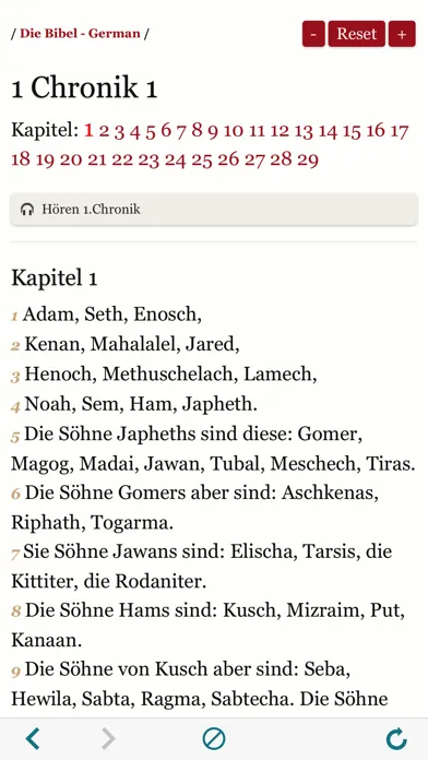 Capturas de pantalla de German Holy Bible Audio and Text - Luther Version
