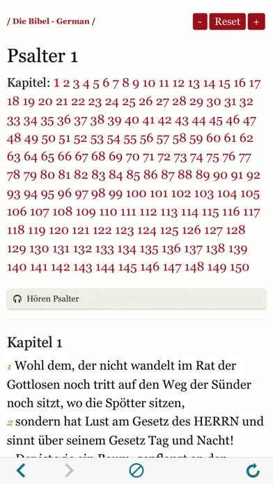 Capturas de pantalla de German Holy Bible Audio and Text - Luther Version