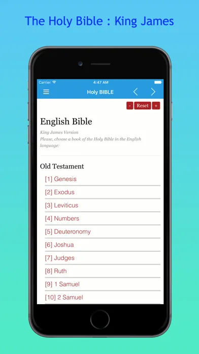 The Holy Bible : King James Version - Offline Screenshots