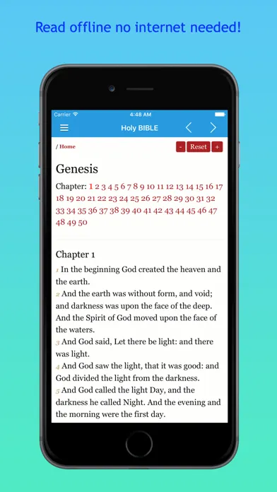 The Holy Bible : King James Version - Offline Screenshots
