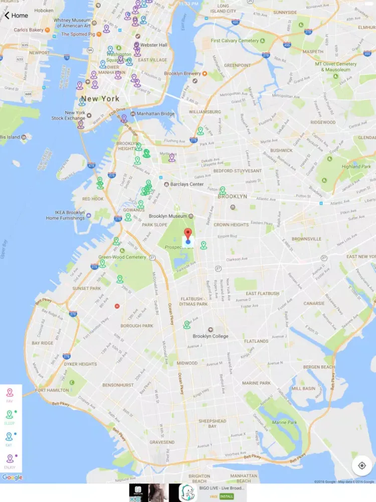 Zrzuty ekranu New York City Guide - Sleep Eat Enjoy Near Me iPad 