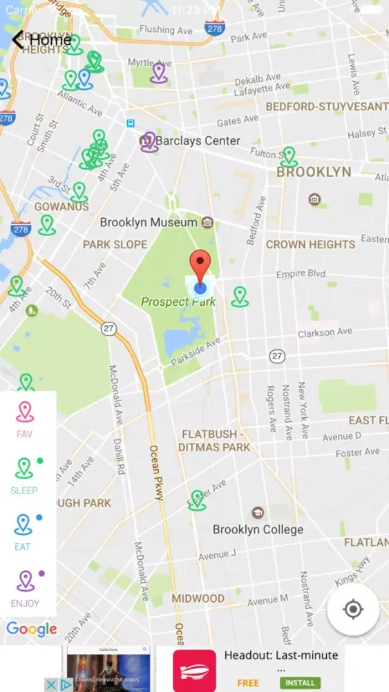Zrzuty ekranu New York City Guide - Sleep Eat Enjoy Near Me