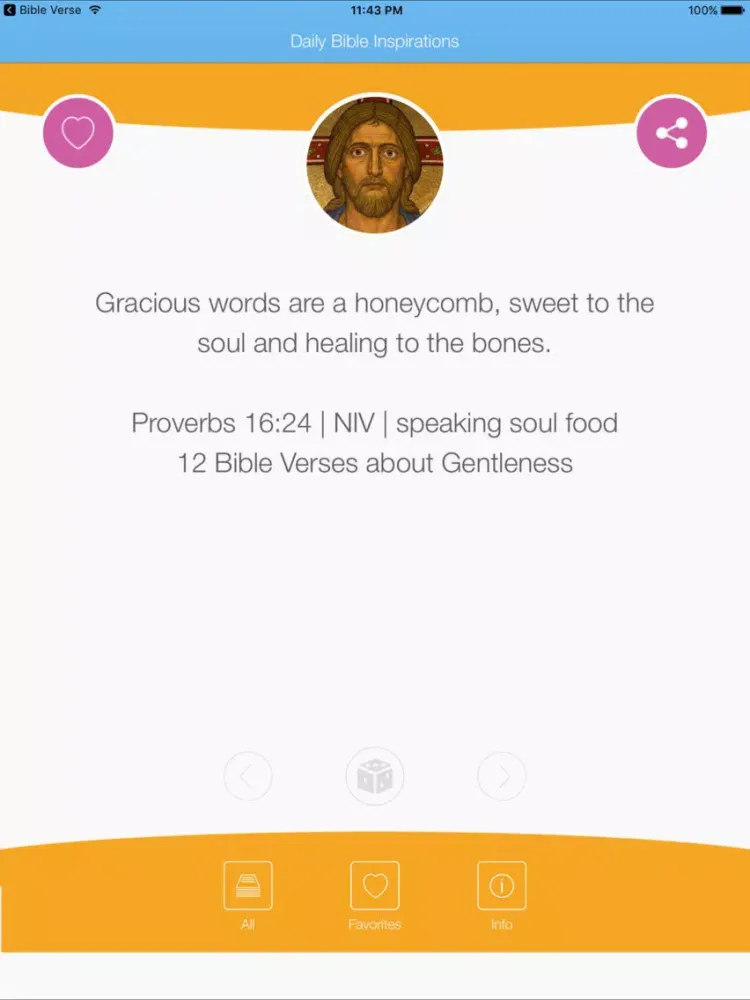 Daily Bible Inspirations : Bible Verse iPad  Screenshots