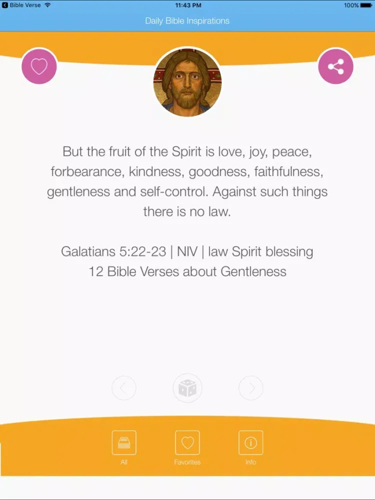 Daily Bible Inspirations : Bible Verse iPad  Screenshots