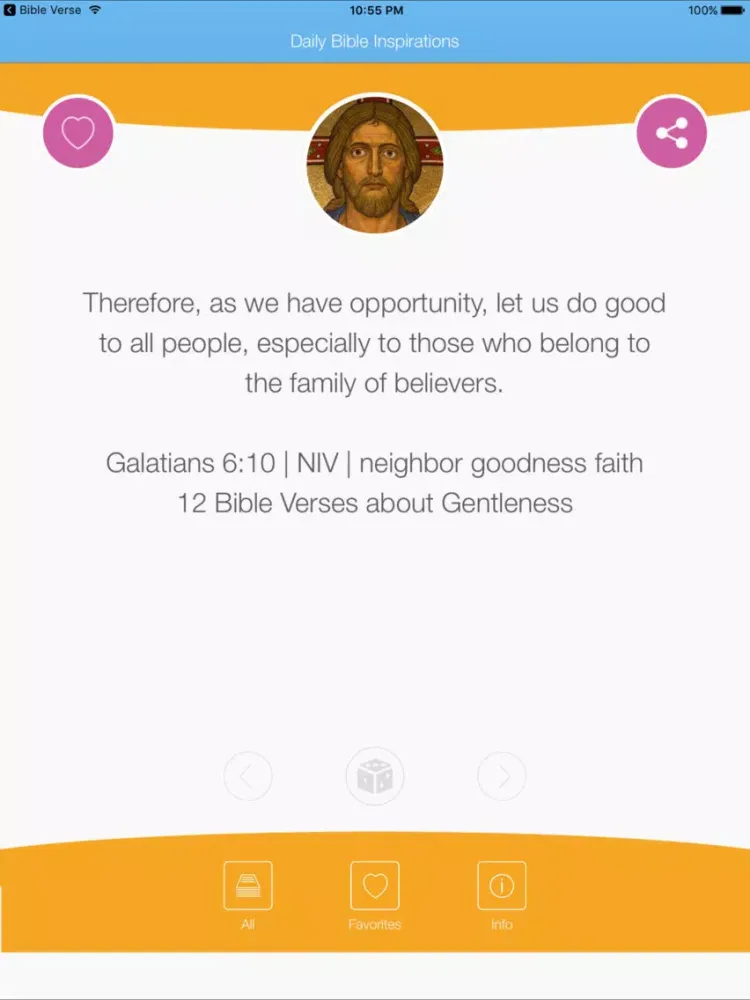 Daily Bible Inspirations : Bible Verse iPad  Screenshots