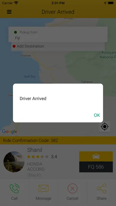 Captures d'écran de FIJI CABS