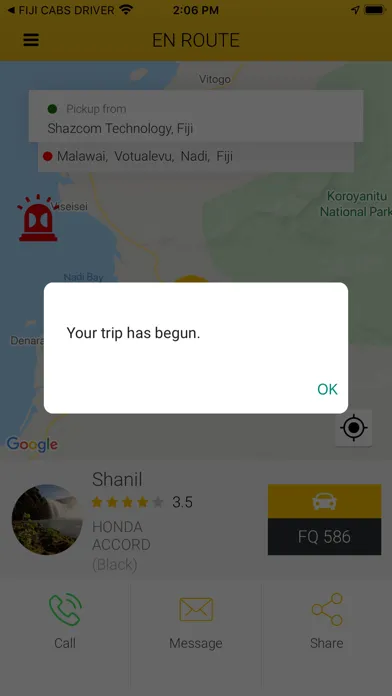 Captures d'écran de FIJI CABS