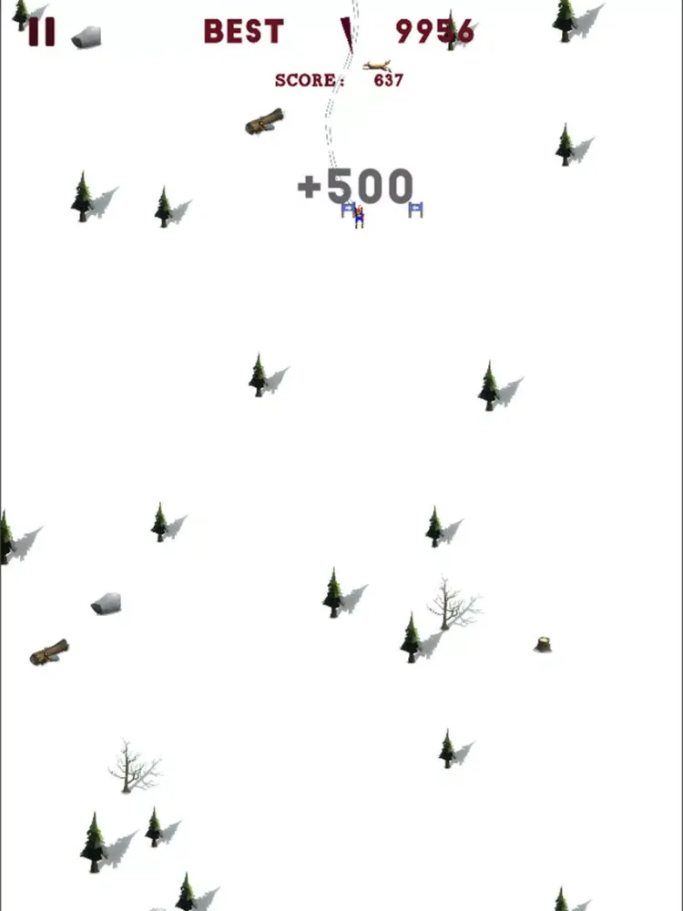 Slope Down Skifree iPad 應用截圖