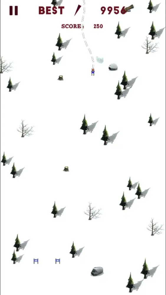 Slope Down Skifree應用截圖