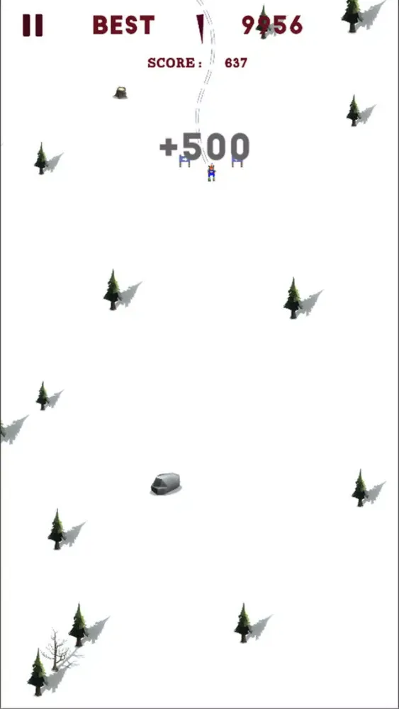 Slope Down Skifree應用截圖