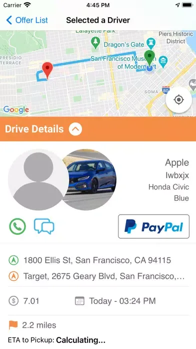 Fijo Rideshare & Delivery Screenshots