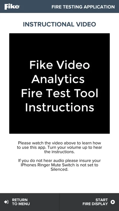 Скриншоты Fike Fire Test App