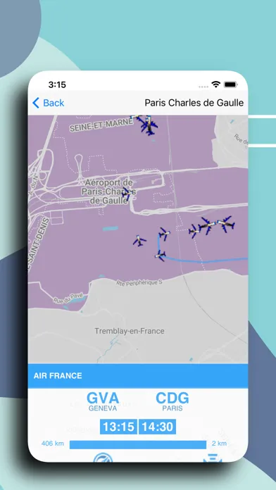 Capturas de tela do Air FR: Radar de vol en direct