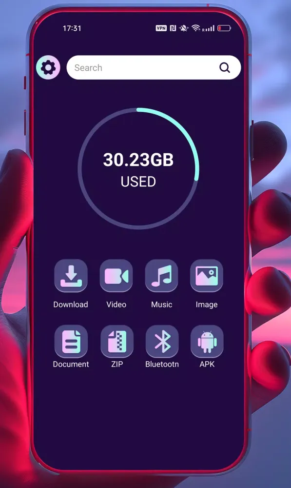 ภาพหน้าจอของ Glory File Manager