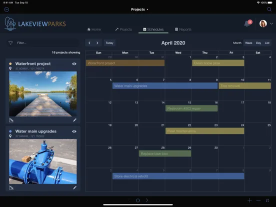Ảnh chụp màn hình của Claris FileMaker Go 19 iPad 