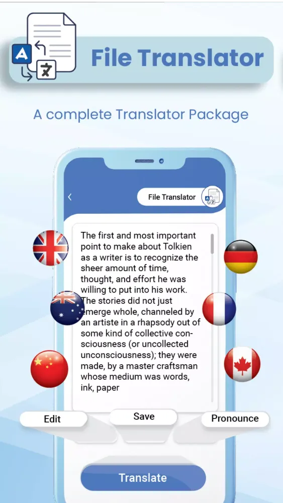 Photo & PDF Translator App Screenshots