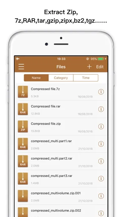 Captures d'écran de UnRAR - zip,rar,7z file opener