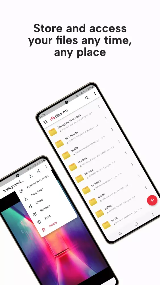 Files Cloud Storage & Backup स्क्रीनशॉट
