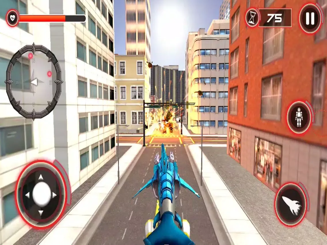 Dolphin Robots Transform City iPad  स्क्रीनशॉट