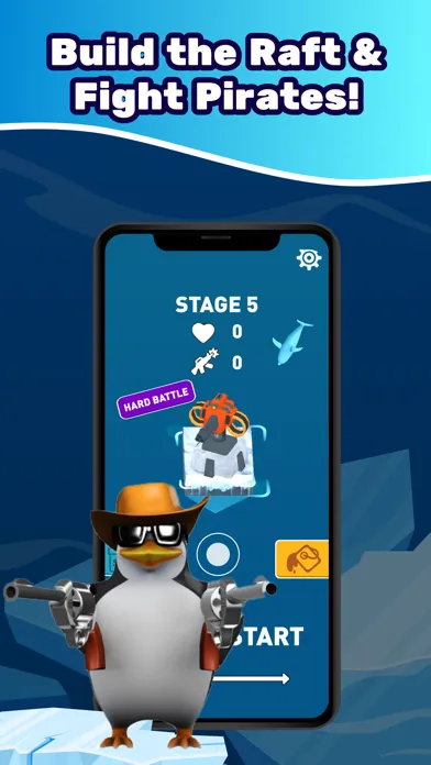 Penguin Raft War Survival Idle স্ক্রিনশট