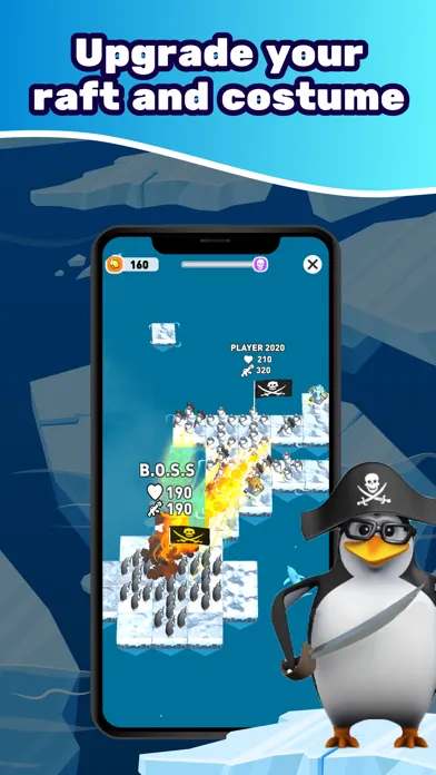 Penguin Raft War Survival Idle স্ক্রিনশট