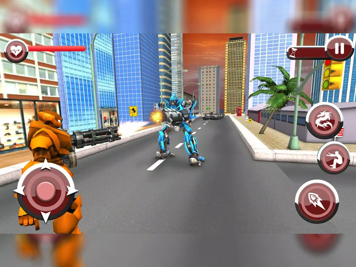 Captures d'écran de Underwater Dragon Robot Sim 3D iPad