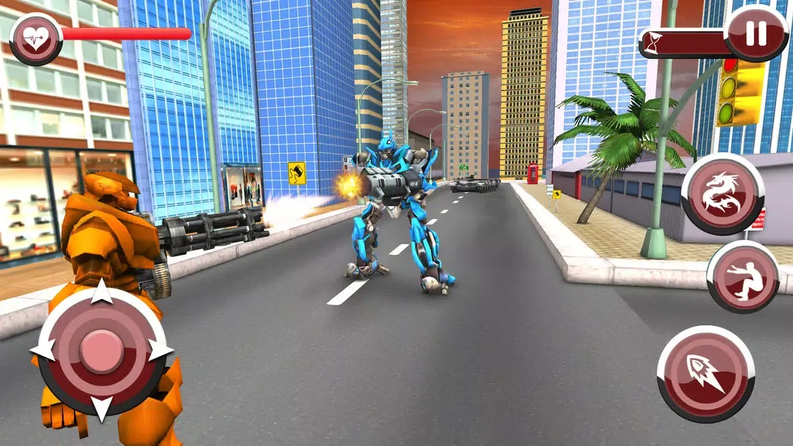 Captures d'écran de Underwater Dragon Robot Sim 3D