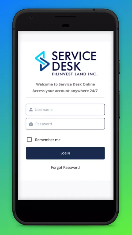 Filinvest Service Desk Mobile Screenshots