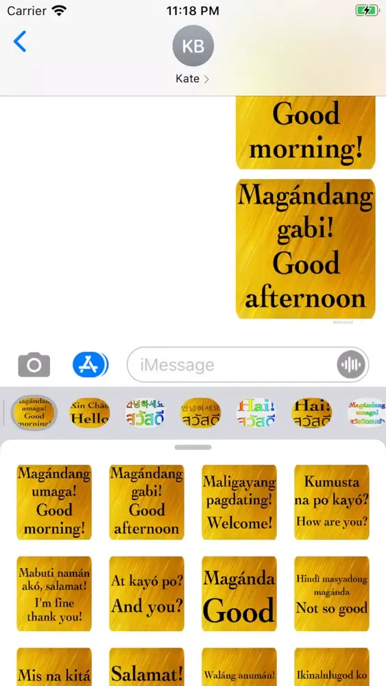 Captures d'écran de Filipino English