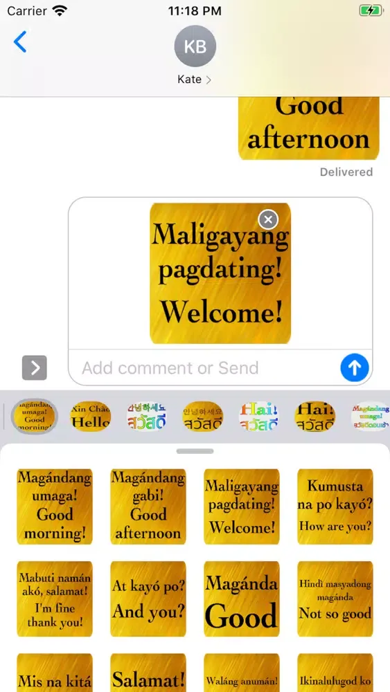 Captures d'écran de Filipino English